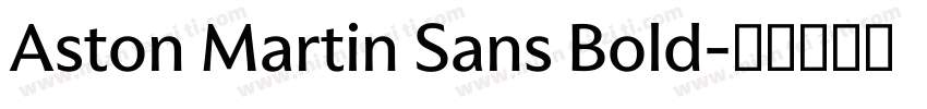 Aston Martin Sans Bold字体转换